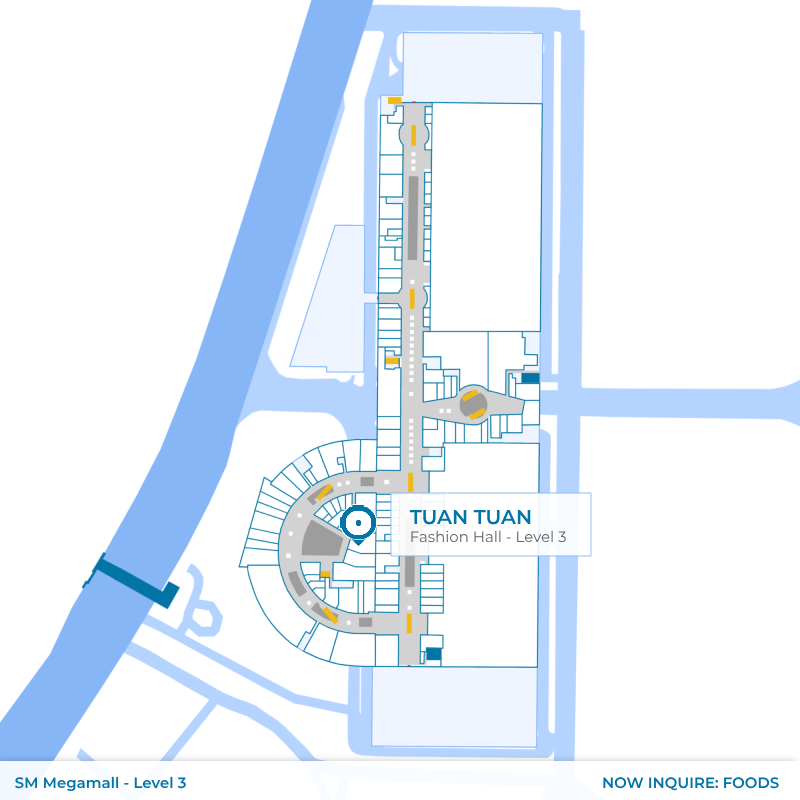 Map - Tuan Tuan - SM Megamall - Fashion Hall - Level 3